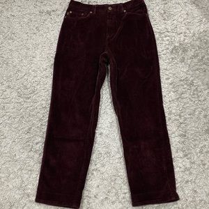 Ralph Lauren Jeans Petite Women's Corduroy Straight cut pants (Size: 10)